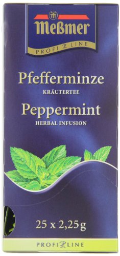 Meßmer ProfiLine Pfefferminze 25 x 2,25 g, 3er Pack (3 x 56 g) von MESSMER PROFILINE