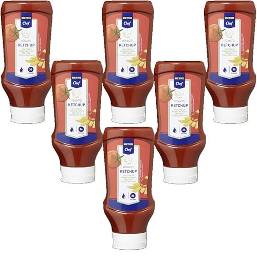 METRO Chef Tomatenketchup, 6 x 500 ml Flaschen, Großpackung METRO Chef Tomatenketchup, 6 x 500 ml Flaschen, Großpackung von METRO Chef