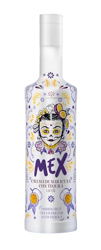 Mex Maracuja-Tequila Likör mit Sahne – Ausdrucksstarkes Design & charakterstarke Komposition. 700 ml, Alk. 15% Vol. von MEX