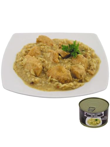 MFH Hähnchen Curry mit Reis, Vollkonserve, 400 g, 7% Mwst. von MFH