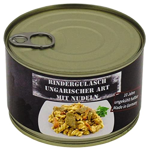 MFH Rindergulasch ungar. m.Nudeln, Vollkonserve, 400 g, 7% Mwst. von MFH