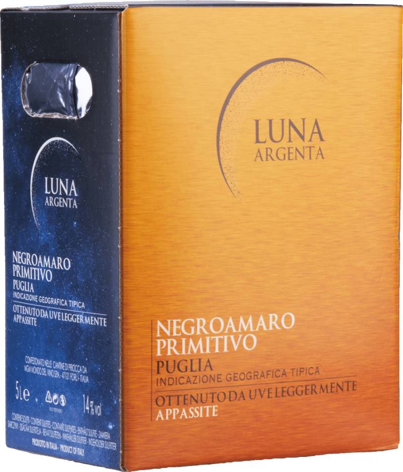 Luna Argenta Negroamaro Primitivo Appassite - 5l-Bag-in-Box