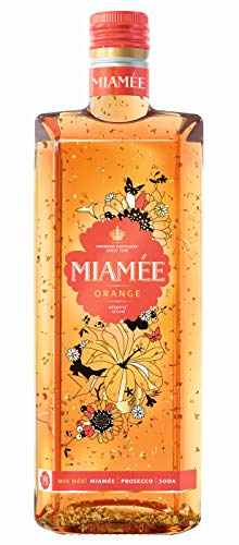 MIAMÉE ORANGE, Aperitif- Likör 15% vol., fruchtig-leichter Genuss, Orange, vereint mit Holunderbeere und einem Spritzer Hibiskus, mit feinem Goldschimmer veredelt (3 x 0.7 l) von Der Lachs