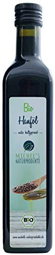 Michel´s Naturprodukte Bio Hanfsamenöl Flasche 500ml Kaltgepresst 1. Pressung, Natives Öl 100% Naturrein, Feinschmeckeröl Michel´s Naturprodukte Bio Hanfsamenöl Flasche 500ml Kaltgepresst 1. Pressung, Natives Öl 100% Naturrein, Feinschmeckeröl von MICHEL´S NATURPRODUKTE