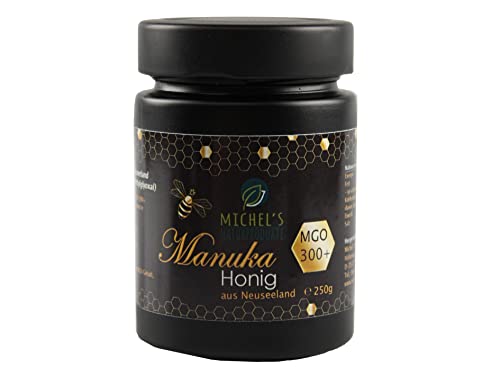 Michel´s Naturprodukte - Manuka Honig MGO 300+, 250g, 100% Pur aus Neuseeland mit zertifiziertem Methylglyoxal Gehalt von MICHEL´S NATURPRODUKTE