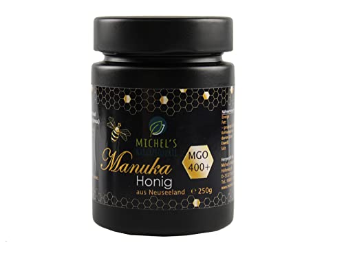 Michel´s Naturprodukte - Manuka Honig MGO 400+, 250g, 100% Pur aus Neuseeland mit zertifiziertem Methylglyoxal Gehalt von MICHEL´S NATURPRODUKTE