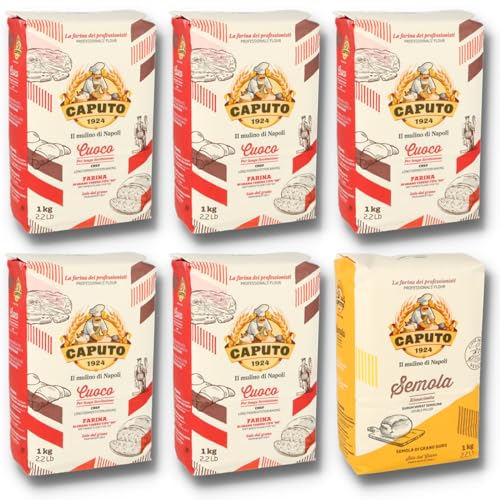 5x1kg Caputo Cuoco + 1x1kg Caputo Semola Rimacinata Starter Set 5x1kg Caputo Cuoco + 1x1kg Caputo Semola Rimacinata Starter Set von MIGASE