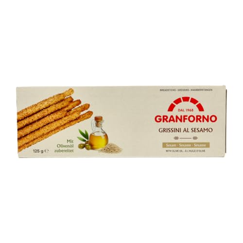 Granforno Grissini mit Sesam 12x125g Sparpaket + Gratis Teigkarte von Migase Granforno Grissini mit Sesam 12x125g Sparpaket + Gratis Teigkarte von Migase von MIGASE