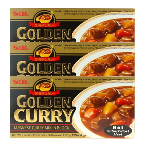 S&B Golden Curry Hot 3x220g von MIGASE