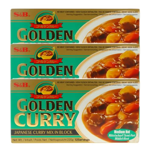 S&B Golden Curry Medium 3x220g von MIGASE