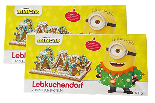 Minion Lebkuchenhaus (2 er Pack) Bastelsatz mit zwei Minion 2D Figuren 268 von MINIONS