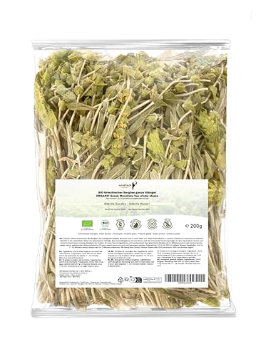 Minotaur Herbs | Bio Griechischer Bergtee 200g | Ganze Stängel, aus den Bergen Griechenlands | Premium Qualität aus kontrolliert biologischem Anbau von MINOTAUR