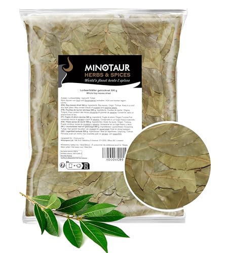 MINOTAUR Spices | Lorbeerblätter getrocknet | 2 x 500g (1 Kg) von MINOTAUR