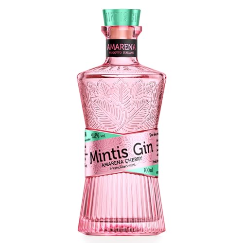 Mintis Gin Amarena Cherry 100% Natural Italian Gin mit Schwarzkirsche und Minze 0,7l von Mintis