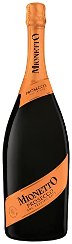 MIONETTO Prosecco Spumante DOC Treviso Brut (1 x 1,5 l) Prickelnder Schaumwein in eleganter Magnumflasche aus Italien; trocken, frisch und fruchtig im Geschmack; als Geschenk, Aperitif, zu Antipasti von MIONETTO