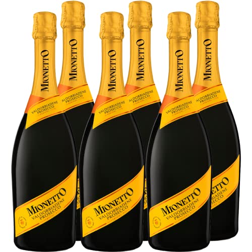 Mionetto Valdobbiadene Prosecco Superiore D.O.C.G. Extra Dry (6x0,75l) Set, Spumante, Schaumwein, Perlwein aus Italien, extra trocken, ausgewogen und harmonisch - Ideal zu Fisch oder als Aperitif von MIONETTO