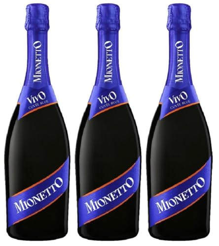 Mionetto Vivo Spumante Extra Dry (3 x 0,75 l) - Italienische Cuvée aus weißen Trauben, frisch und ausgewogen im Geschmack, ideal zu mediterranen Gerichten, Früchten oder Desserts sowie in Cocktails von MIONETTO