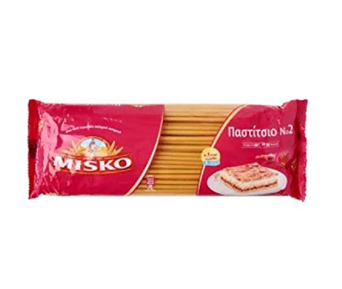 MISKO Macaroni Griechische Pastitsio Nr. 2 500 g - Diese zylindrische, lange und eher dicke Nudeln werden in erster Linie für die Herstellung von Pastitsio (Pistazien) verwendet von MISKO