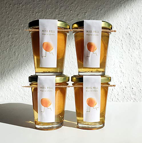 4 Mispelchen MISS PELL Mispel & Calvados | Das Frankfurter Kultgetränk genussfertig im Glas 4 x 45ml von MISS PELL