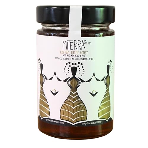 MITERRA Kretischer Thymianhonig mit aromatischen Kräutern und Kiefer, 400 g MITERRA Kretischer Thymianhonig mit aromatischen Kräutern und Kiefer, 400 g von MITERRA γη μου