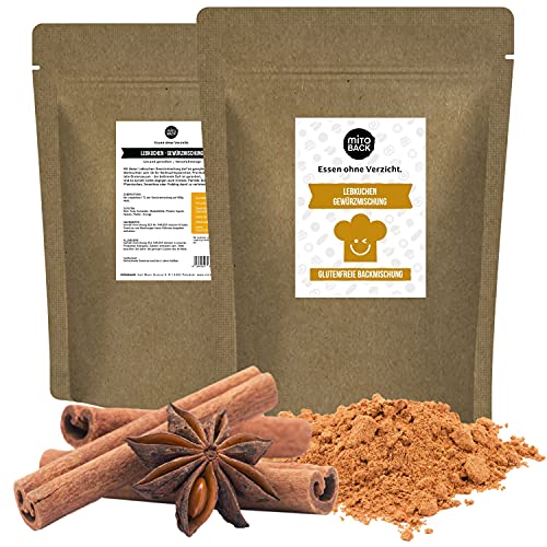 MITOBACK - Lebkuchengewürz-Mischung 1 x 100 g zum Backen & Verfeinern - Lebkuchen-Gewürzmischung mit Zimt, Anis & Muskatblüte für Weihnachts-Plätzchen & Kuchen - Lebkuchen Weihnachts-Gewürz zuckerfrei von MITOBACK