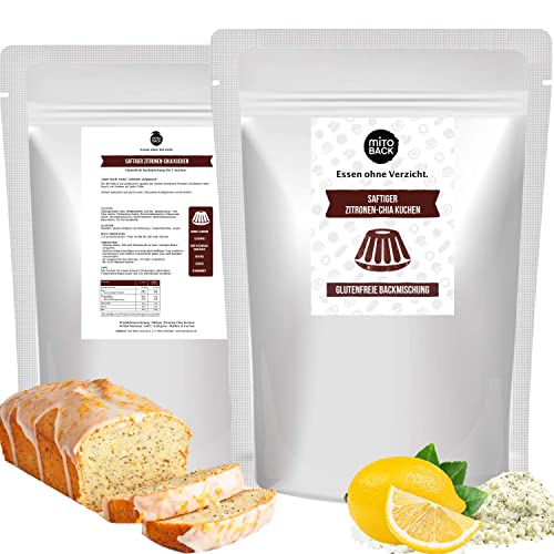 MITOBACK - Saftiger Zitronen-Chia Kuchen Backmischung 240 g, glutenfreier Zitronenkuchen Fertigmischung für Diabetiker & bei Zöliakie: Glutenfrei, Hefefrei, Sojafrei Fertigteig-Mischung zum Backen MITOBACK - Saftiger Zitronen-Chia Kuchen Backmischung 240 g, glutenfreier Zitronenkuchen Fertigmischung für Diabetiker & bei Zöliakie: Glutenfrei, Hefefrei, Sojafrei Fertigteig-Mischung zum Backen von MITOBACK
