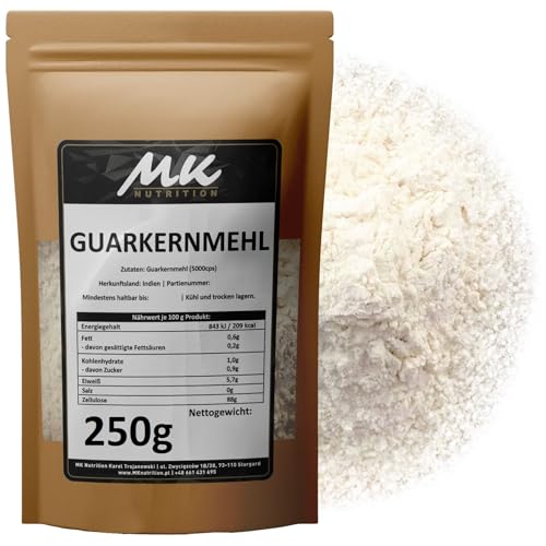 Guarkernmehl 250g Thickening Agent Binding Agent Guar Gum E 412 5000 cps von MK Nutrition