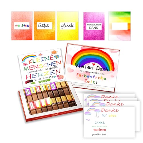 4-Sätze Erzieherin Aufkleber Set passend für Merci Schokolade 250g für Abschiedsgeschenk für Erzieher mit vorgedruckten Aufklebern I Geschenk zum Abschied Erzieherin Kita + Grußkarte I ohne Schokolade 4-Sätze Erzieherin Aufkleber Set passend für Merci Schokolade 250g für Abschiedsgeschenk für Erzieher mit vorgedruckten Aufklebern I Geschenk zum Abschied Erzieherin Kita + Grußkarte I ohne Schokolade von MKISHINE