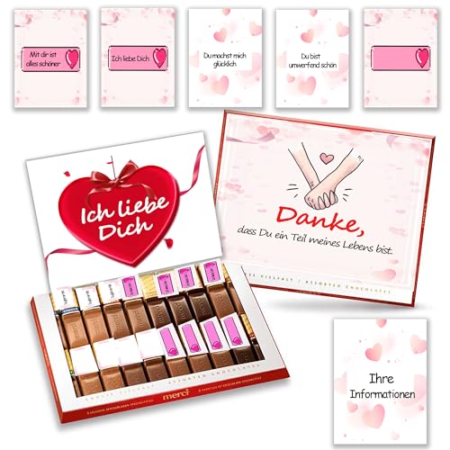 Liebe Aufkleber Set passend für Merci Schokolade 250g für Das persönliche Dankeschön und kreative Geschenkidee Freunde I ohne Schokolade Liebe Aufkleber Set passend für Merci Schokolade 250g für Das persönliche Dankeschön und kreative Geschenkidee Freunde I ohne Schokolade von MKISHINE