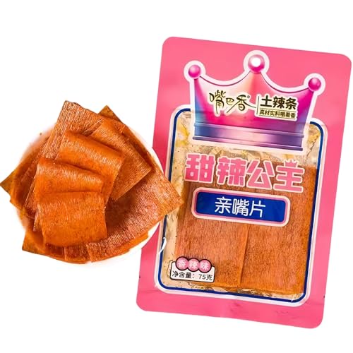 MKSDDF – Chinesischer Klassischer Snack Latiao, 75 G, Scharfe Streifen, Trio – 3 Arten Und 3 Geschmacksrichtungen | Vegan Und Glutenfrei | Köstliches Latio (Pink) von MKSDDF