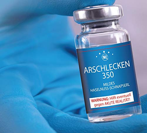 Arschlecken350 10er Dosis Haselnußschnapserl 0,05l Arschlecken350 10er Dosis Haselnußschnapserl 0,05l von ML ARSCHLECKEN 350