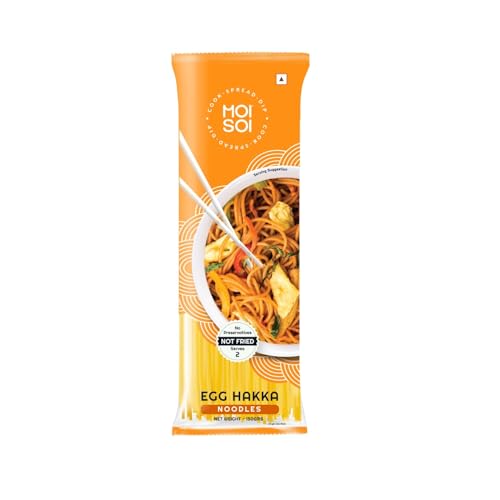 MOI SOI​ Egg Hakka Noodles | No Preservatives | Get Restaurant Style Taste in Just 10 Minutes | Not MSG or Ajinimoto | Serves 2-3, 150 gm von MOI SOI