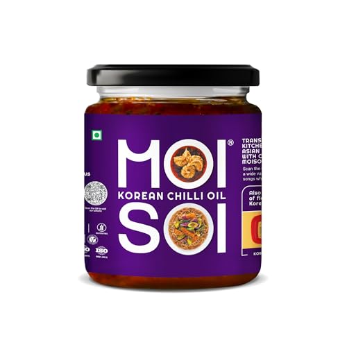 MOI SOI Korean Chilli Oil | Chilli Oil Infused with Fermented Black Bean & Roasted Beans | Cook-Spread-Dip, 175 gm MOI SOI Korean Chilli Oil | Chilli Oil Infused with Fermented Black Bean & Roasted Beans | Cook-Spread-Dip, 175 gm von MOI SOI