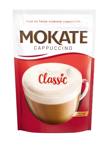 MOKATE® Cappuccino Chocolate | 110g CLASSIC | Instantkaffee Kaffeegetränk Instantkaffee Samtig und Aromatisch Cremiger Getränk Kaffee Getränkepulver aus löslichem Bohnenkaffee von MOKATE