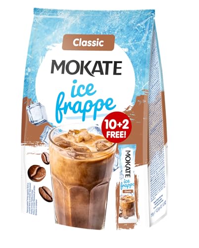 MOKATE® ICE-COFFEE Eiskaffe Instantkaffee | 12 Sticks | Instant Kaffee Getränkepulver Smooth & Creamy Pulver Getränke | koffeinhaltig von MOKATE