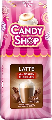 MOKATE Candy Shop Latte Mocha Belgische Schokolade Kaffeegetränk - Instantkaffee - Samtig und Aromatisch - Cremiger Kaffee mit Zusätzlichem Geschmack - Getränk Kaffee - 400g von MOKATE