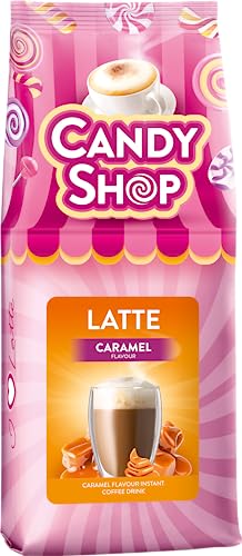 MOKATE Candy Shop Latte mit Karamell Kaffeegetränk Karamellkaffee - Instantkaffee - Samtig und Aromatisch - Cremiger Kaffee mit Zusätzlichem Geschmack - Getränk Kaffee - 400g von MOKATE