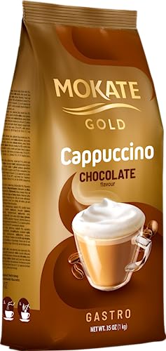 MOKATE Gold Cappuccino Chocolate - Geschmack Schokolade - Instantkaffee - Kaffeegetränk - Instantkaffee - Samtig und Aromatisch - Cremiger Kaffee - Getränk Kaffee - Tasche von MOKATE