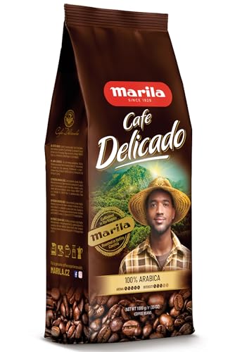 Marila - Cafe Delicado - 1kg - Kaffeebohnen 100% Arabica - Frisch Geröstet, Karmell Geschmacksnote, Zarte Fruchtnoten, Milde Säure, Intensives Aroma, Bohnen aus Südamerika, Ideal Für Kaffeemaschinen von MOKATE