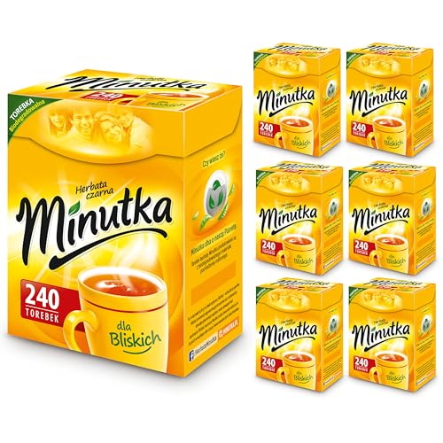 Minutka® Schwarzer Tee 240 Teebeutel - 6 Box - 6 x 336g - Black Tea - Hochwertige Mischung Aus Schwarztee Teesorten - Schwarzteebeutel Express Cay - Vegan Glutenfrei Minutka® Schwarzer Tee 240 Teebeutel - 6 Box - 6 x 336g - Black Tea - Hochwertige Mischung Aus Schwarztee Teesorten - Schwarzteebeutel Express Cay - Vegan Glutenfrei von Minutka