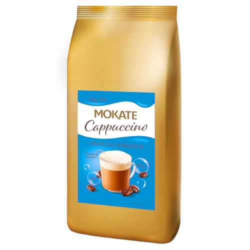 MOKATE - Cappuccino Magnesium + Vitamin B6 - Cremiger Instant-Kaffee mit Milchschaum, Energiespendender Kaffee, Samtiger Konsistenz, Vollmundiger Geschmack, Schnell Zubereitet mit Heißem Wasser - 800g von MOKATE