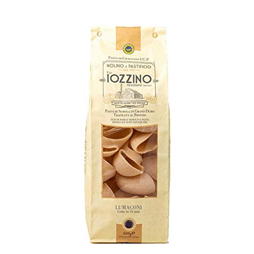 Pastificio F.lli Iozzino - Hartweizen Pasta g.g.A - Lumaconi 3Kg (6x500g) von MOLINO E PASTIFICIO - F,LLI IOZZINO