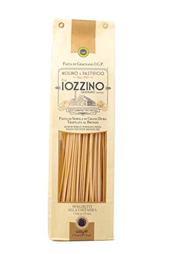 Pastificio F.lli Iozzino - Hartweizen Pasta g.g.A - Spaghetti alla chitarra 3Kg (6x500g) von MOLINO E PASTIFICIO - F,LLI IOZZINO