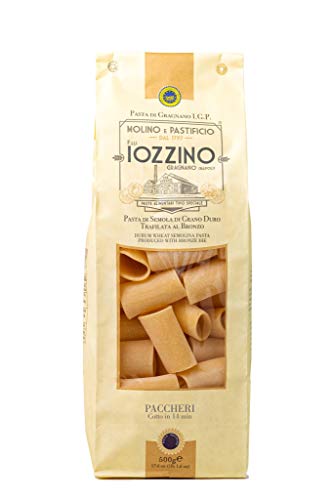 Pastificio F.lli Iozzino - Hartweizen Pasta g.g.A - Auswahl an typisch italienischen Nudeln 3Kg (6x500g)|1 Kg paccheri + 1 Kg mezzi paccheri rigati + 1 Kg spaghetti| von MOLINO E PASTIFICIO - F,LLI IOZZINO