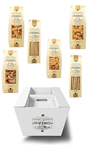 Pastificio F.lli Iozzino - Schachtel Hartweizen Pasta g.g.A (3Kg - 6 x 500g + Geschenk verpackt) von MOLINO E PASTIFICIO - F,LLI IOZZINO