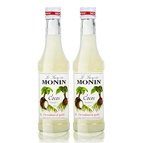 2x Monin Cocos Sirup, 250 ml Flasche von MONIN
