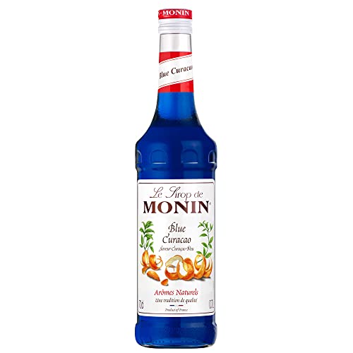 Monin Blau Curacao Syrup 70cl Karton mit 6 Flaschen Blau Curacao Syrup Aroma für Cocktails von MONIN