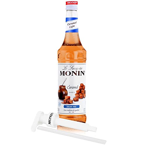 Monin Caramel Light 1*0,7 Liter inkl. einer Monin Dosierpumpe von MONIN