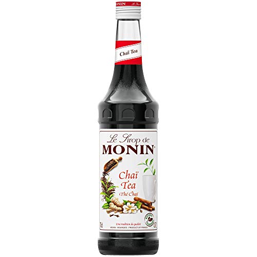 Monin Chai Tee Sirup 70cl Flasche 6er Set Chai Tee Sirup Aroma für Cocktails von MONIN
