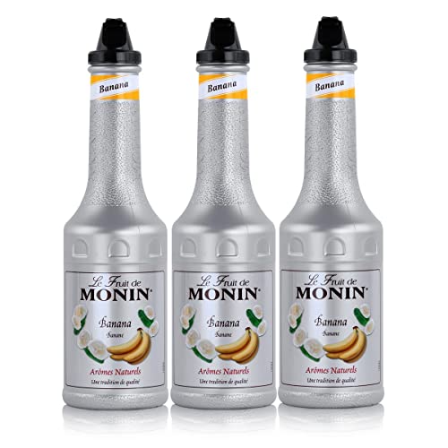 Monin Fruchtpüree Mix Banane, 1,0 L, 3er Pack von MONIN
